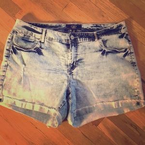 Cato Denim Shorts size 18W acid washed